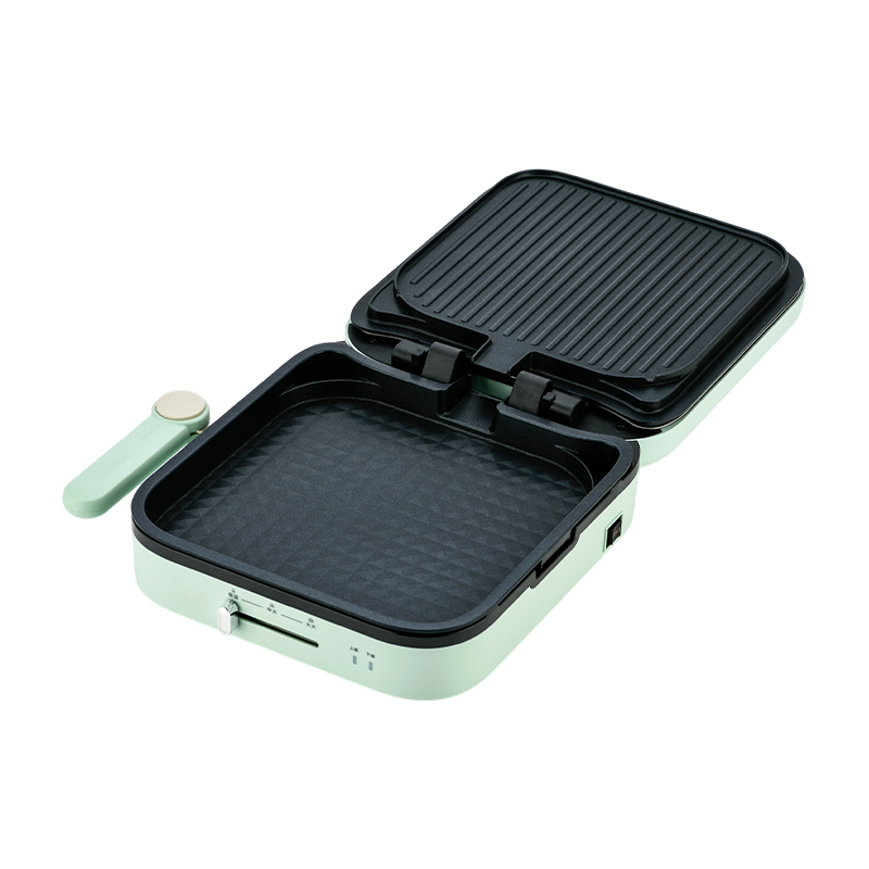 BJX-S022 28x28cm 180° Aperire et Claudere Temperature Control Removable Plate Large Grill